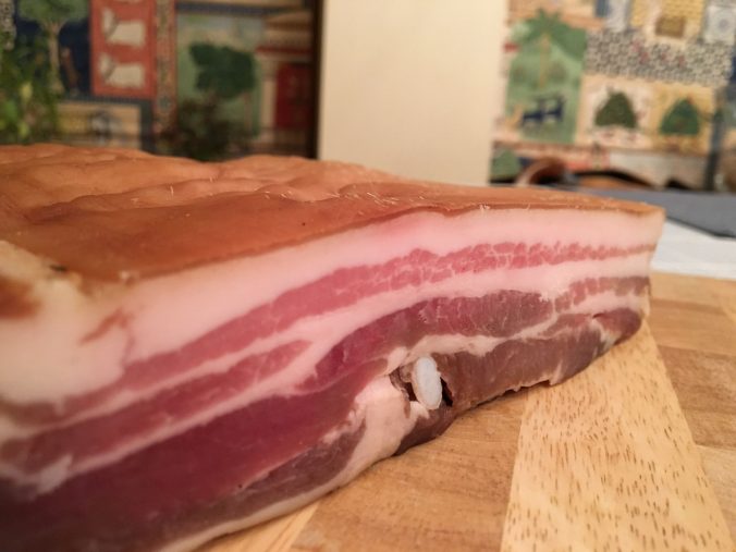 Home-cured bacon